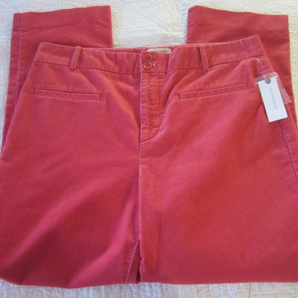 Anthropologie Pants 12 Essential Collection Corduroy Pink/Rose - Picture 6 of 10